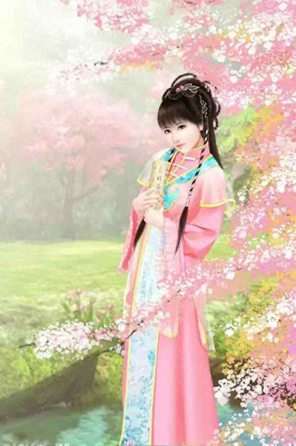 海棠未雨梨花先雪指爱情;海棠未语梨花先雪