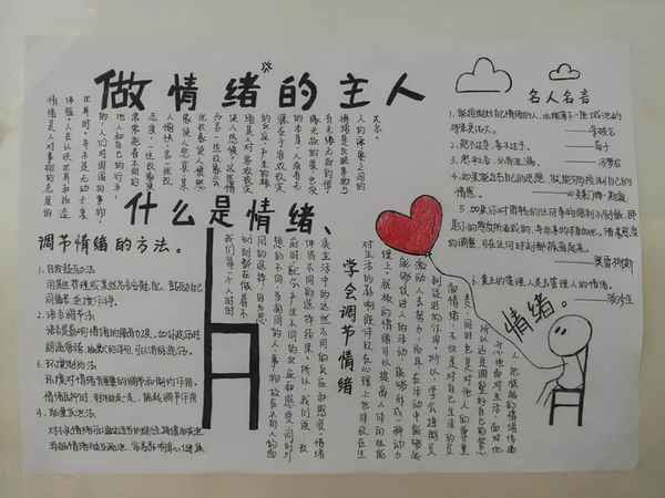 心理健康手抄報文字;心理健康手抄報文字內容