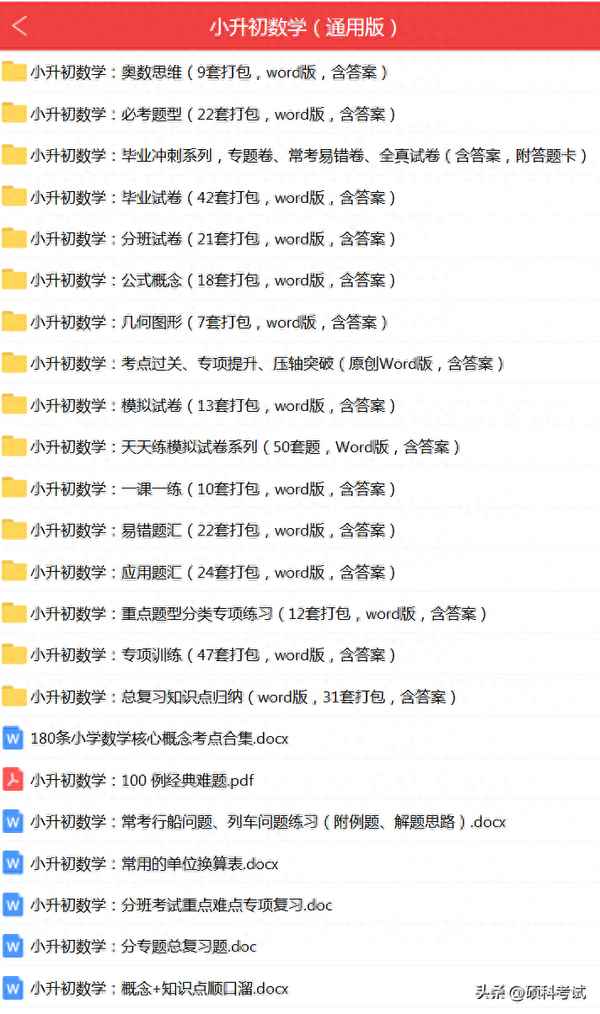 小升初試卷數學真題;小升初試卷數學及答案