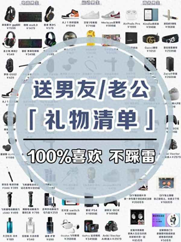 給男朋友買什么禮物比較好—給女朋友買什么禮物比較適合