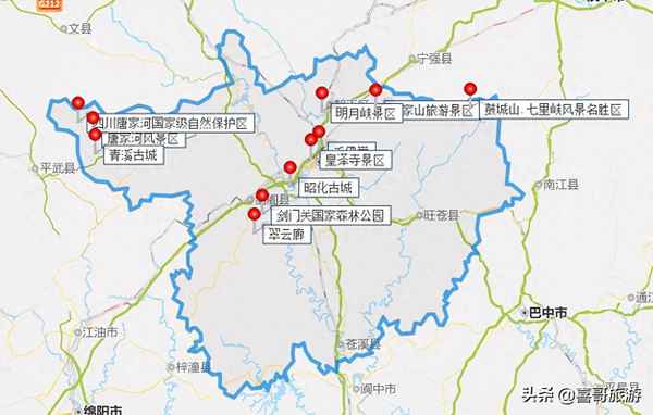 四川廣元旅游攻略景點必去_廣元旅游必去景點大全