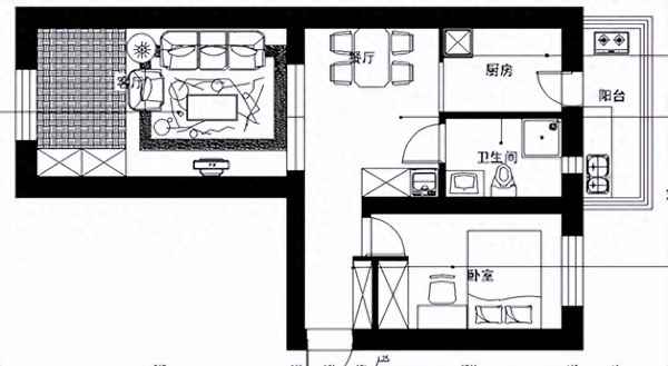 单身公寓一室一厅公寓、30平米一厅一厨一卫