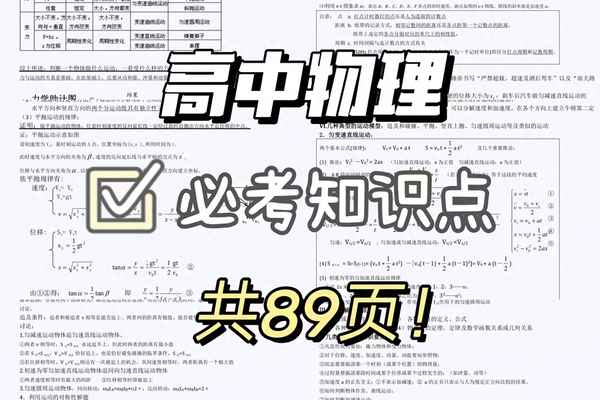 高中物理八大模塊、高中物理八大模塊總結