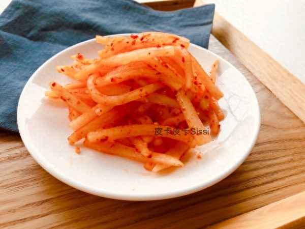 酸甜白蘿卜泡菜的做法、韓式酸甜白蘿卜