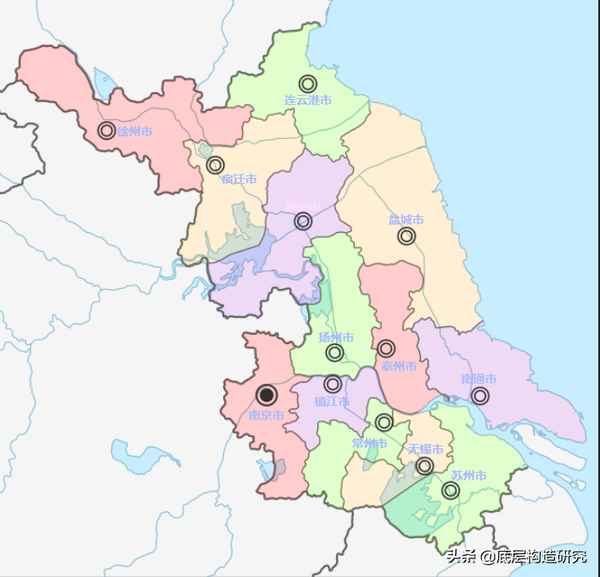 江蘇旅游地圖景點分布圖-江蘇 旅游地圖