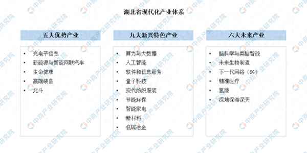 湖北省十大产业行动计划;湖北省16条重点产业链