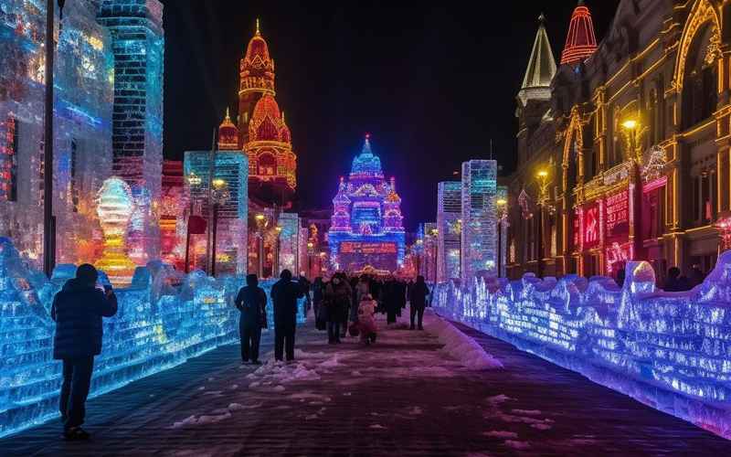 哈尔滨地图导览：探索冰雪美景