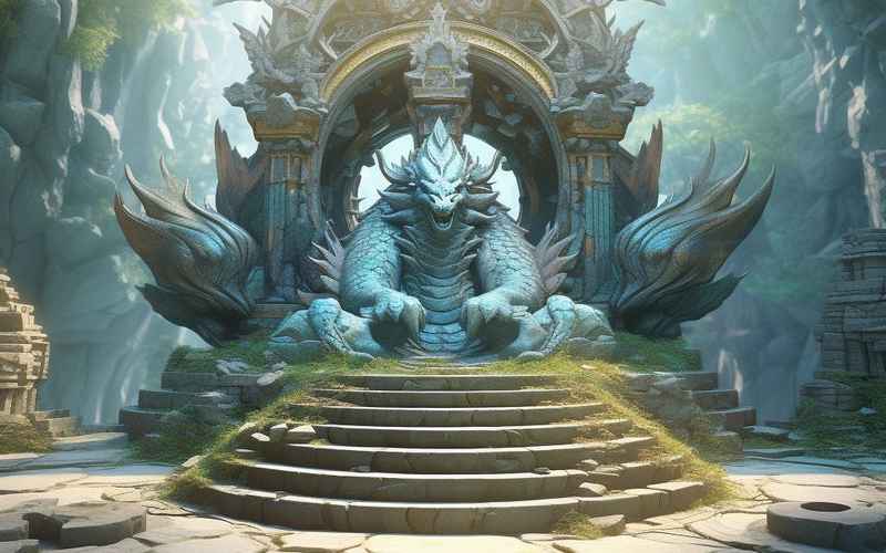 青铜龙影下的幽墟秘境