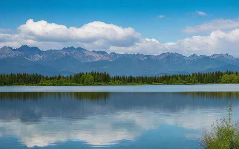 金湖风光：湖光山色