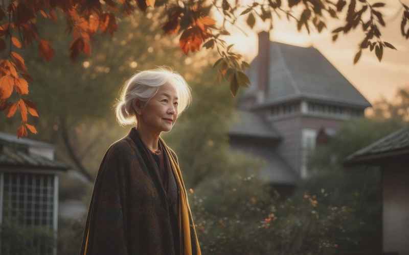 《暖秋岁月画卷：枫红絮语与家庭绵长的温情史诗》