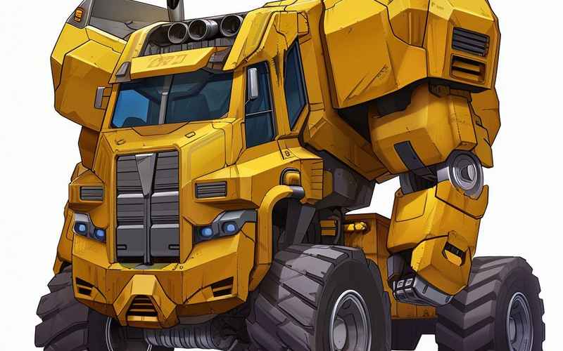 变形汽车简笔画—变形汽车简笔画图片大全