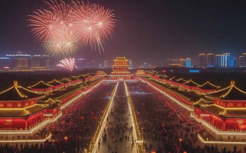 西安春意盎然过大年