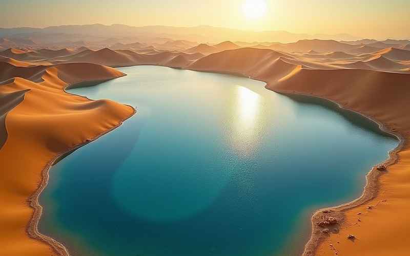 沙漠奇迹：内蒙古婴儿湖