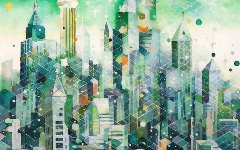 《星河之畔，心语难言：光影交织的都市浮生绘》