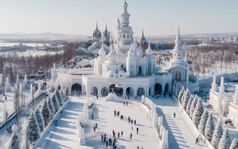 哈爾濱二龍山：冰雪王國，四季美景