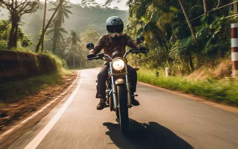 骑摩托车，畅快游途