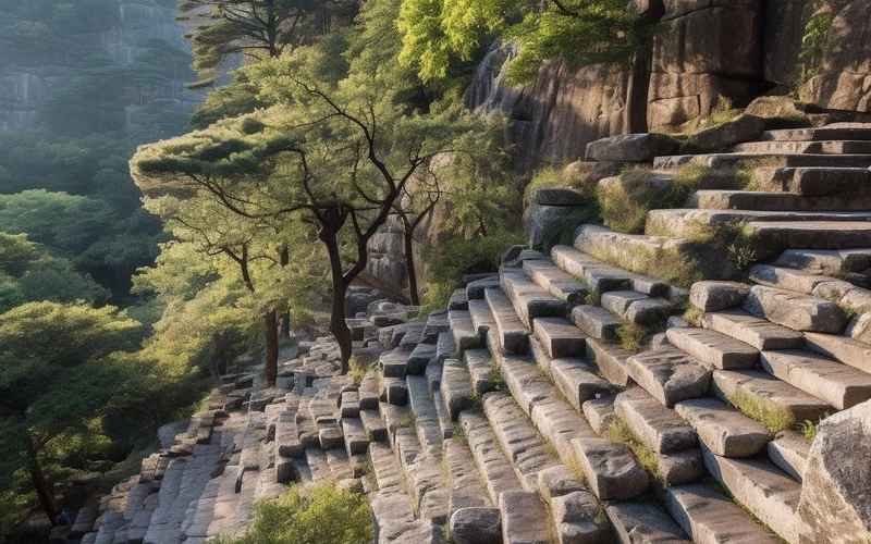 探秘泰山，云台石榴树下的奇景