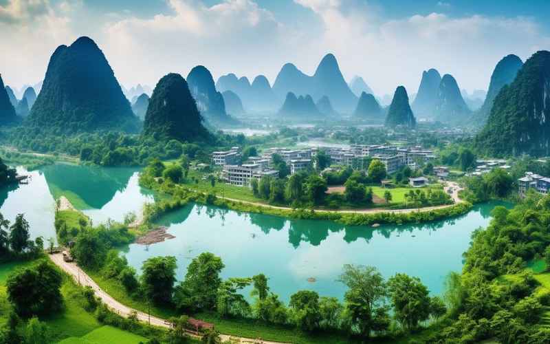 桂林风光，南宁自由