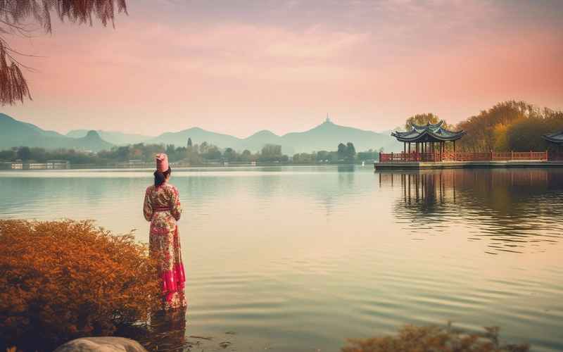 金风玉露一相逢，南国佳人影如画