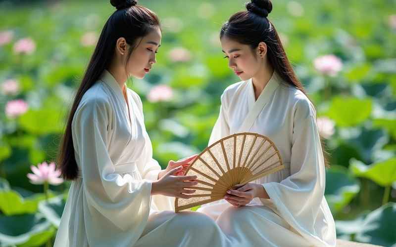 姐妹相依渡心劫，一树并蒂两生花