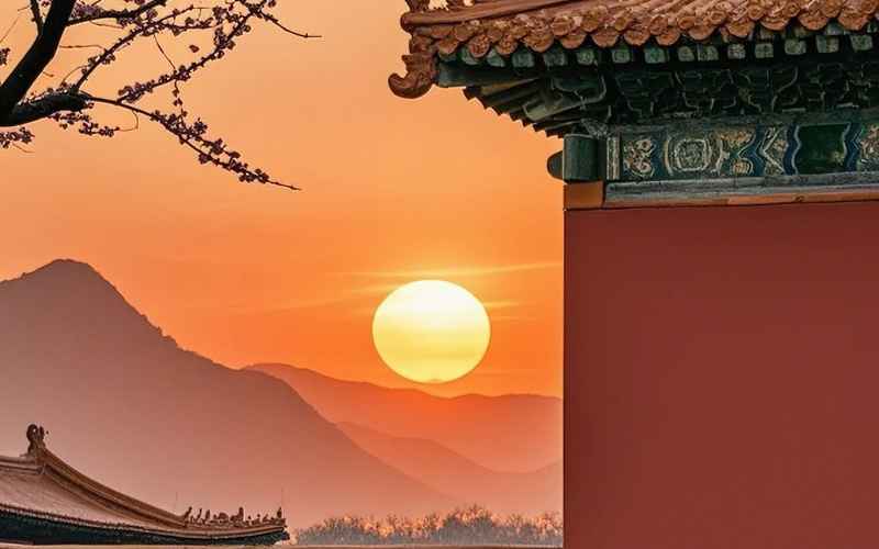 落日余晖映宫闱 落日余晖映宫闱