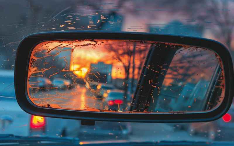 汽車車內后視鏡;汽車車內后視鏡下的卡扣是干嘛的