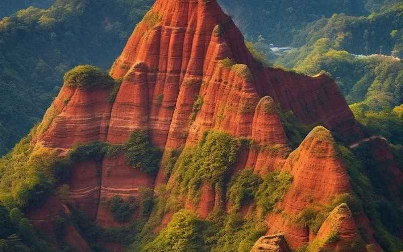 独山奇峰，丹霞瑰丽