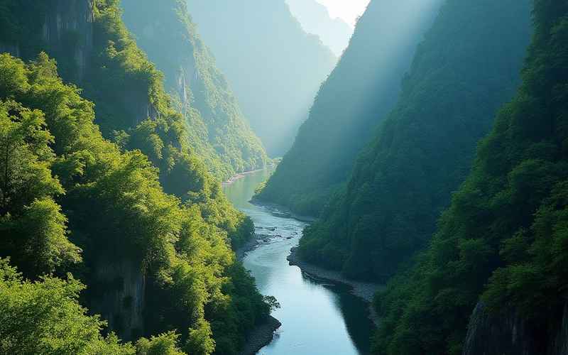 龍澍峽風景區壯麗美景