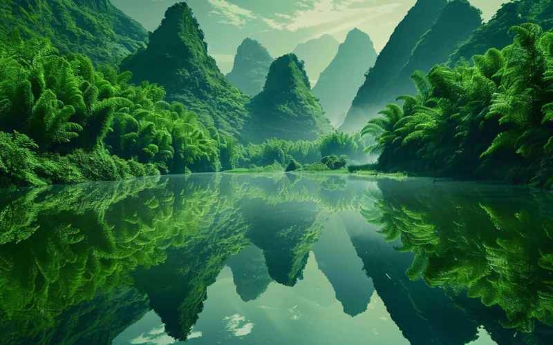 桂林山水竹海風景