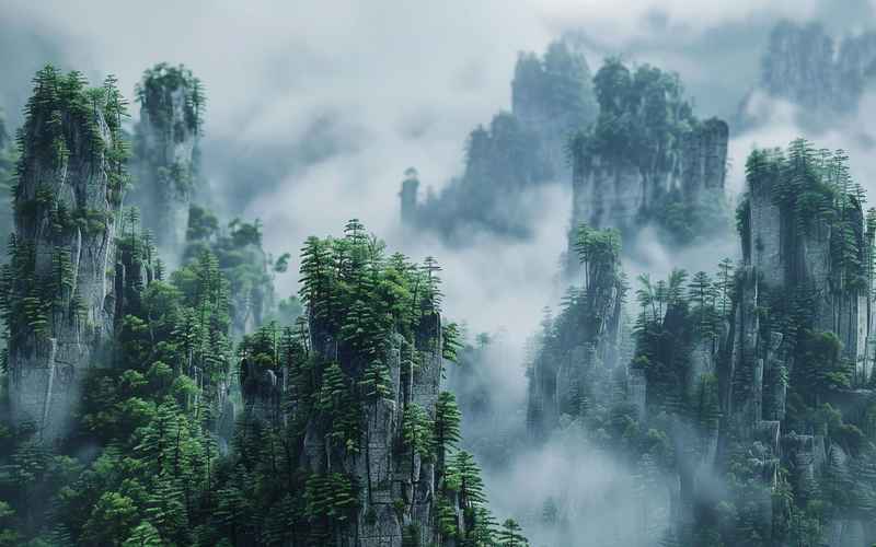 張家界絕美山水風光