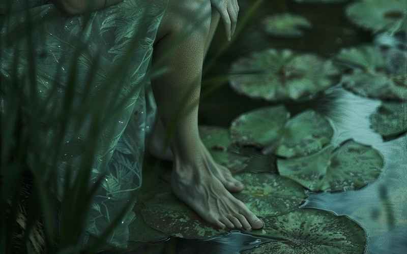 落定浮萍身侧影 落定浮萍身侧影