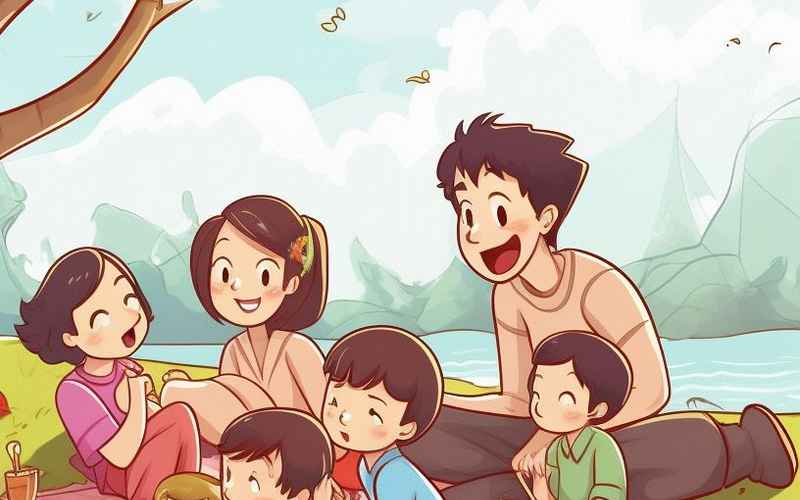 梦见全家共游春光