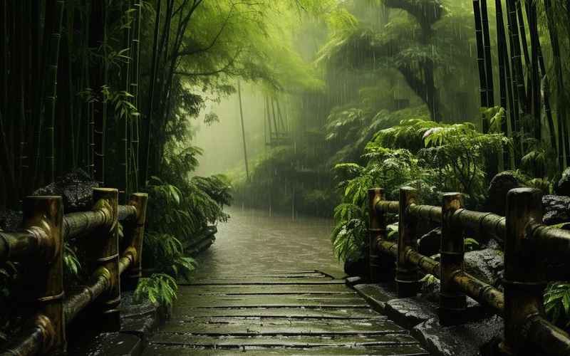 竹林秘境，自然之美