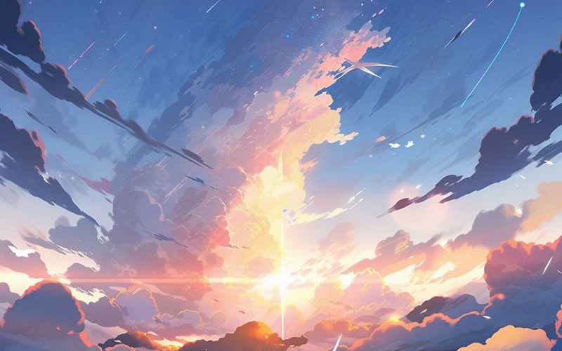 微光触碰云端与你相拥