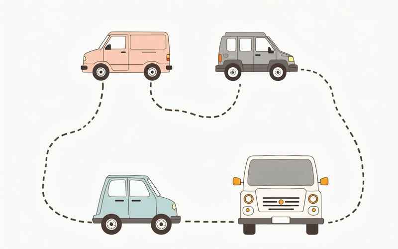 各種圖形拼成的汽車 圖形拼成的小汽車