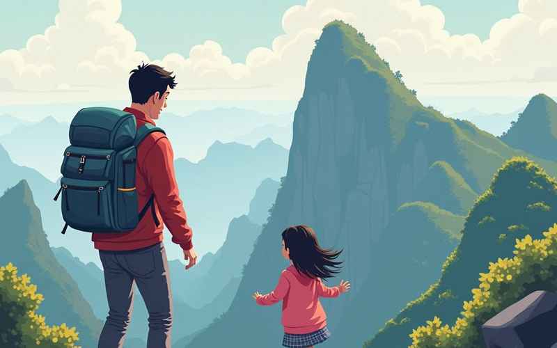 父子山风景亲子游