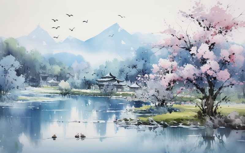 《春风吹至江心处》