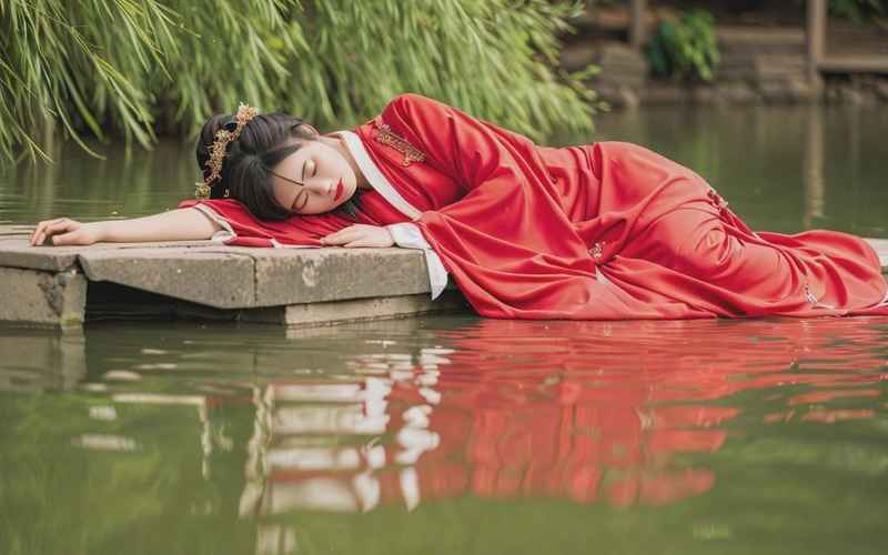 《红烛映梦情落水云天》