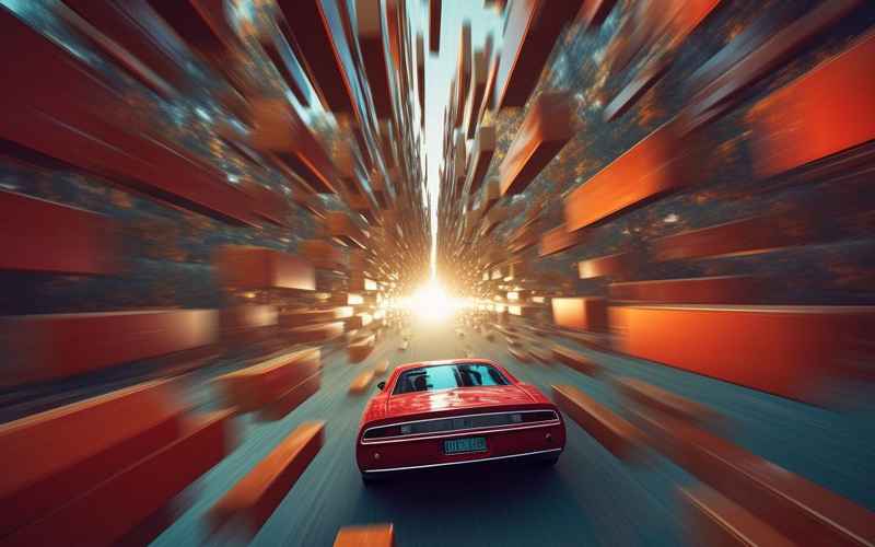 快速汽车驾驶;快速行驶的汽车 快速汽车驾驶;快速行驶的汽车