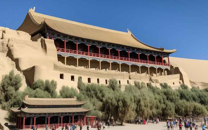 黃河母親下的敦煌景致