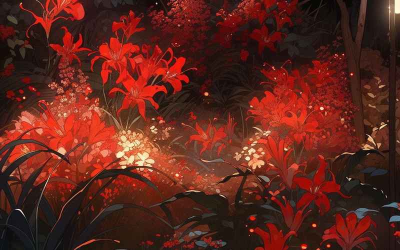 冬夜灯暖春光近 彼岸花明会逢君