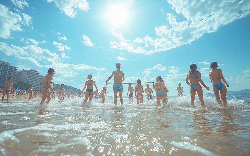 东莞海滩风光,阳光与海浪同乐 东莞海滩风光,阳光与海浪同乐