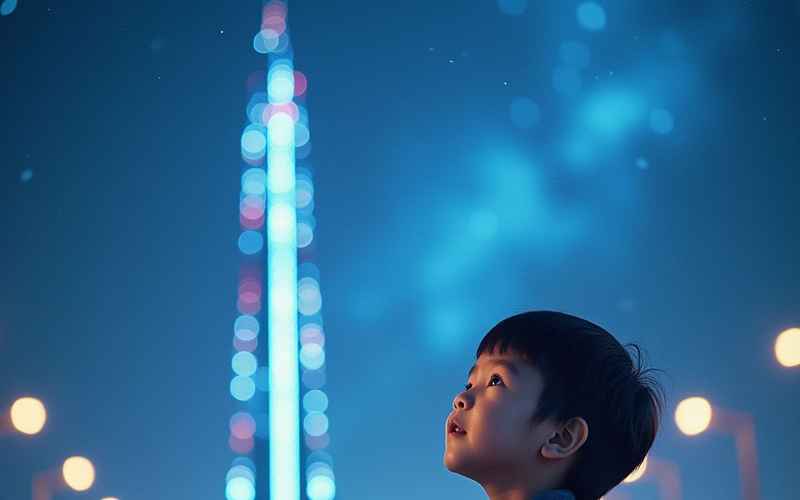 城市夜幕下的温暖灯火与成长心事