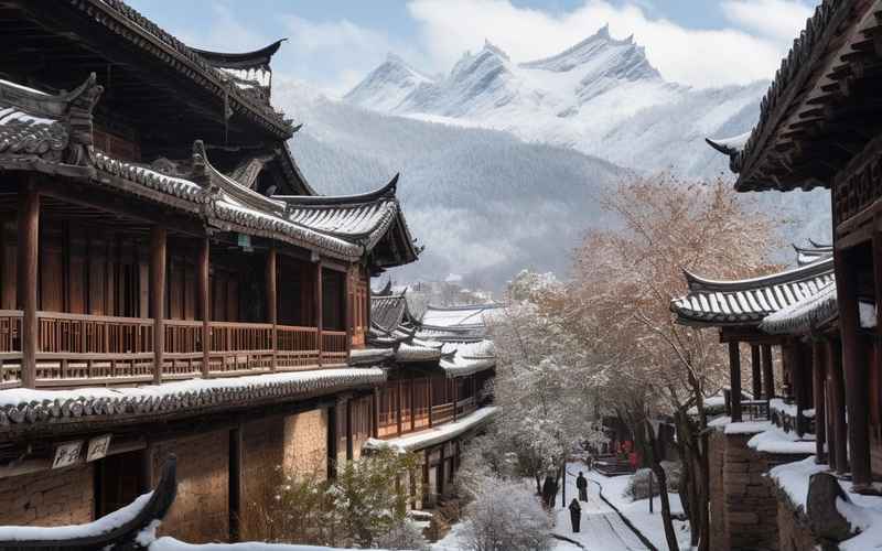 《冬季雪域，丽江绝美》
