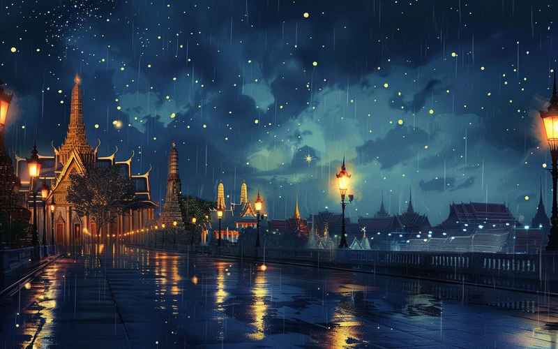 曼谷星夜 光影流转的泰语故事天地