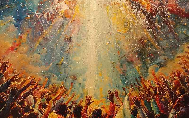 景区新景象，赞美画中天