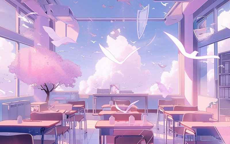 《遇見你時繁星正落向春日的教室窗邊》