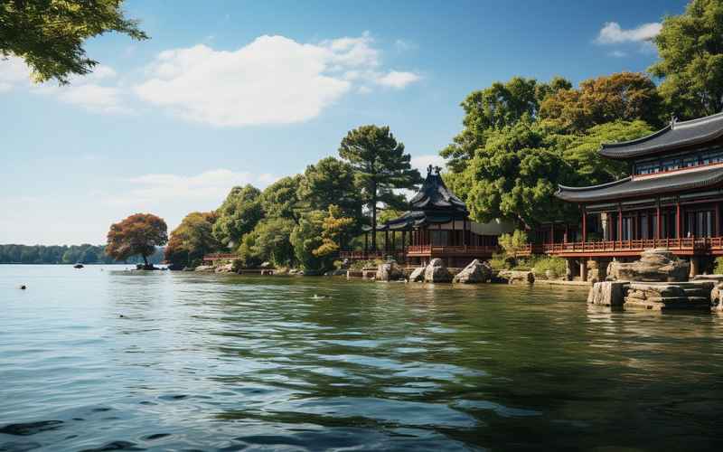 西湖南湖,自然风景绝美 西湖南湖,自然风景绝美