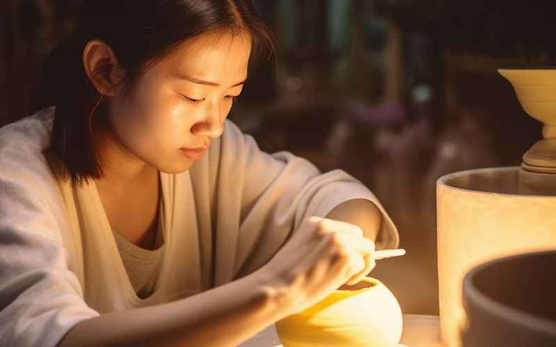 瓷缘·荧火映青辉