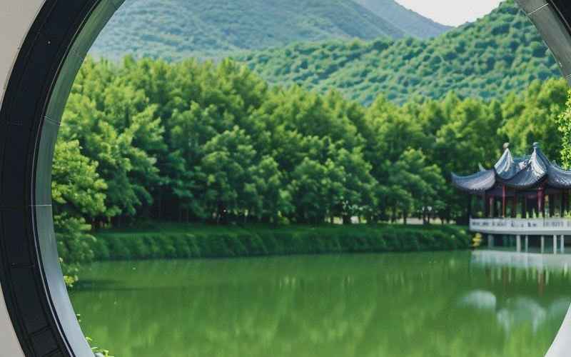 汤山紫清湖:绝绝子风光 汤山紫清湖:绝绝子风光